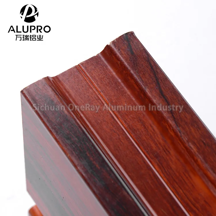
Free sample modern wood door design wood aluminum swing door profile 
