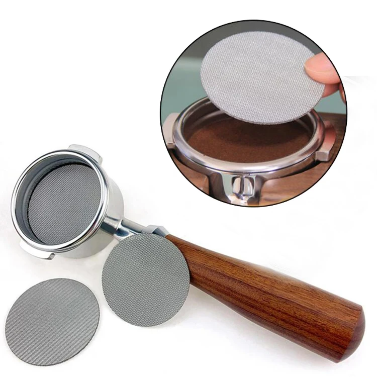 Reusable Mesh Filter 49 51 53.5 54 58 58.5mm  316L Stainless Steel Coffee Puck Screen Metal Mesh Strainer Coffee Filter Disc