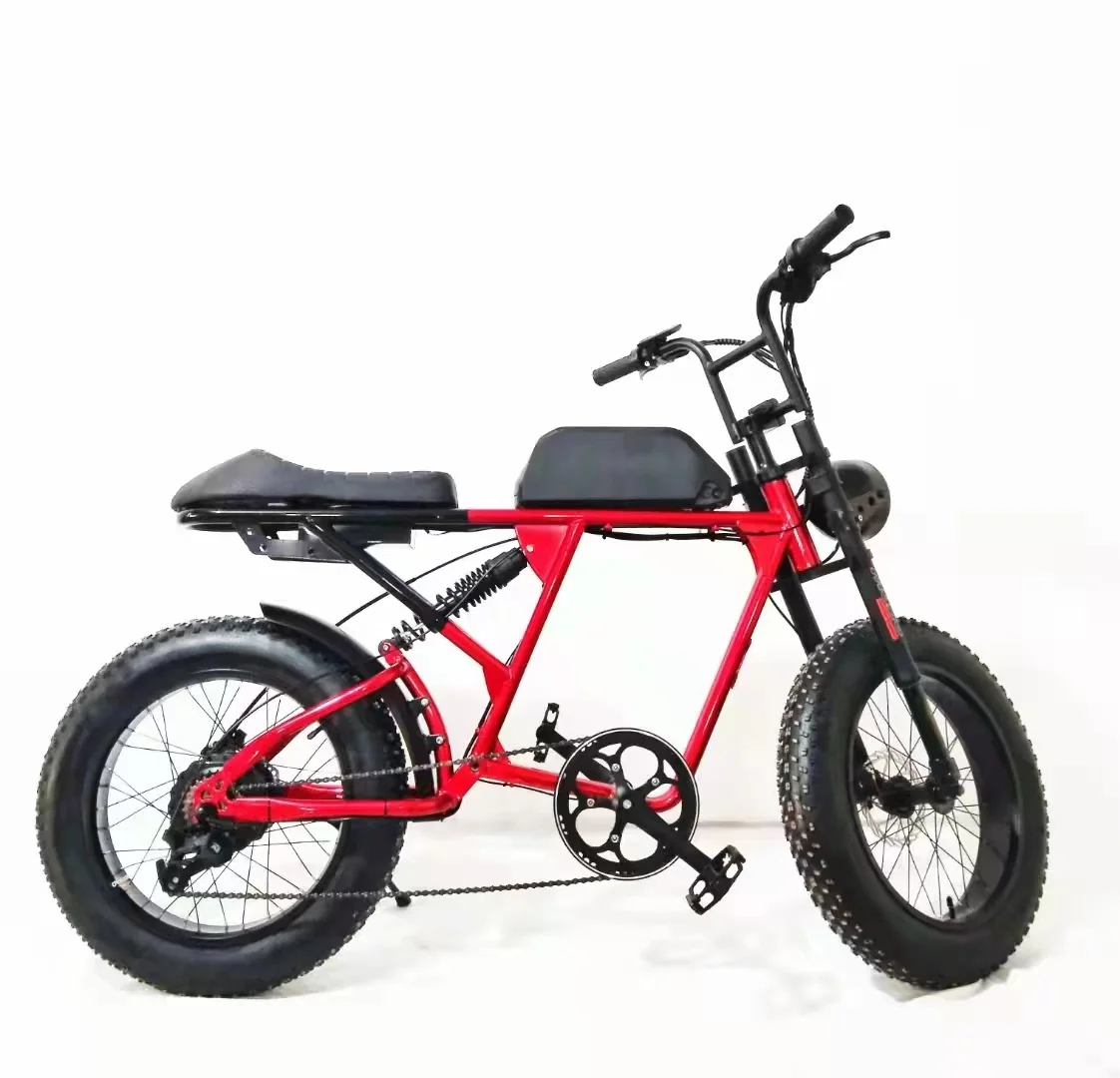 New Arrival Full suspension Electric Fat Bike Super Power 48V 15Ah 250W-1000W Motor 73 Style Electric Bike Fat Tire