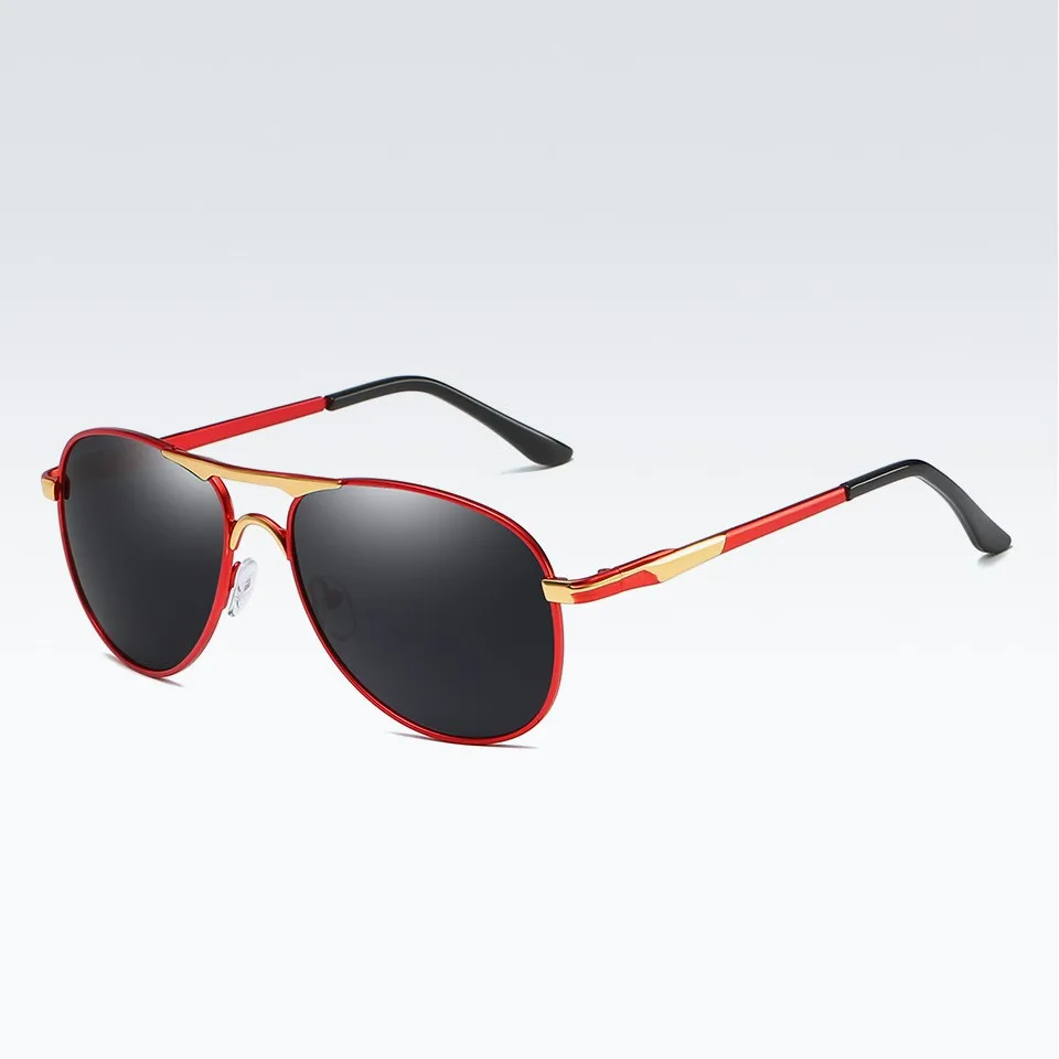 Luxury Metal Frame Polarized Sunglasses Unisex Frog Mirror Classic Retro Red Pilot Driving Fishing Sun Glasses 2022