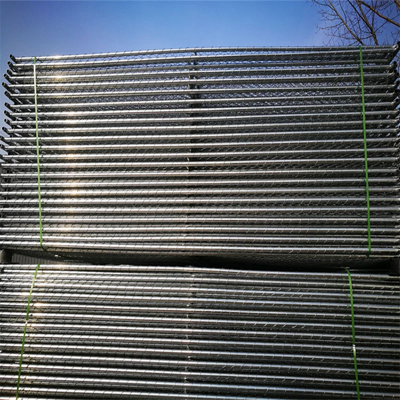 High Quality 6x12 Portable Construction Fence Iron Used galvanized Dog Chain Link Temporary Fence