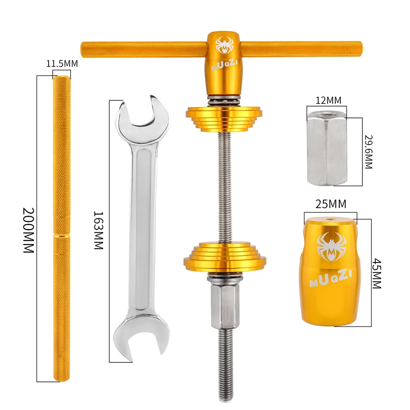 MUQZI Mountain Bicycle Headset Installation Tools Road Bike Bottom Bracket Bearing Press-in Tools Bicycle Repair Tool