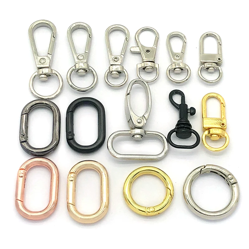  New Swivel Clasps Lanyard Snap Hook Metal Lobster Claw