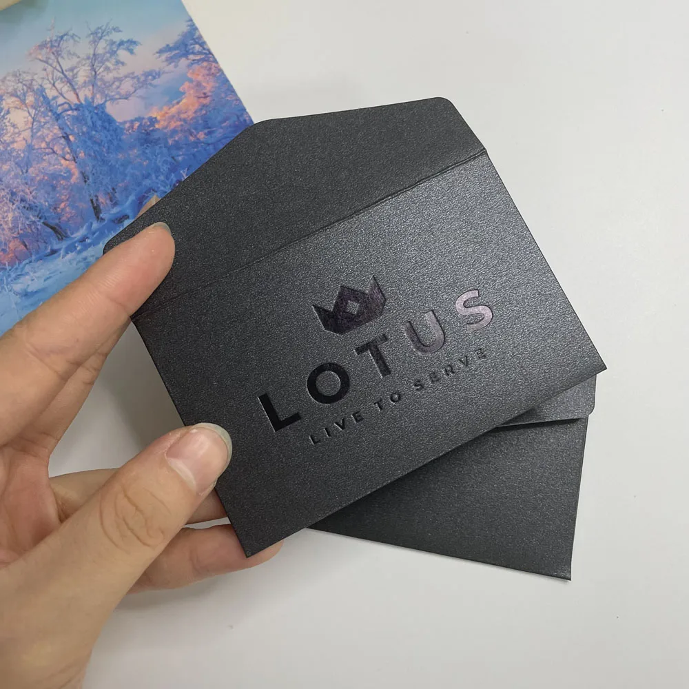 Wholesale Small Business Thank You Card Custom colorful gold foil  thank you cards with logo thank you business card envelope