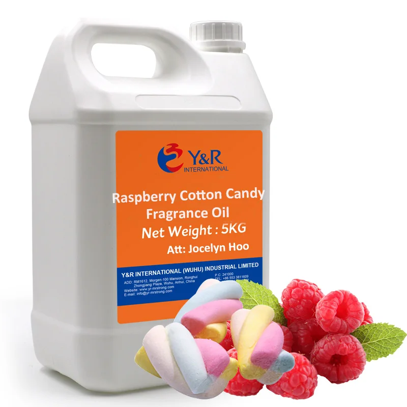 Aromatherapy Long Lasting High Concentration Sweet Aroma Raspberry Cotton Candy Fragrance Oil For Making Candles