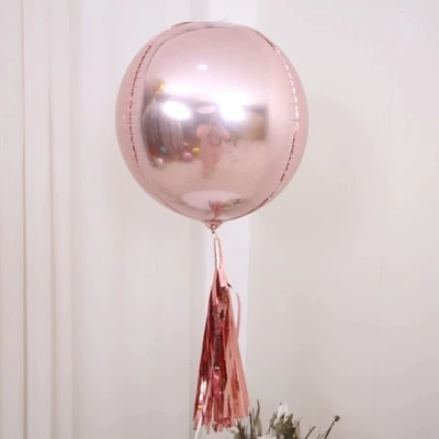 Wholesale 22inch 4d Foil Disco Football Basketball Earth Balloon Gradient Solid Plain Foil Balloon