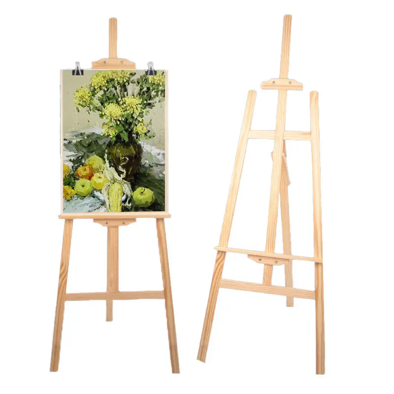 Weizhuang 150cm Artist Easel Solid Wood Sketch Stand Sketching Holder Foldable Multi-Functional Bracket Art Display