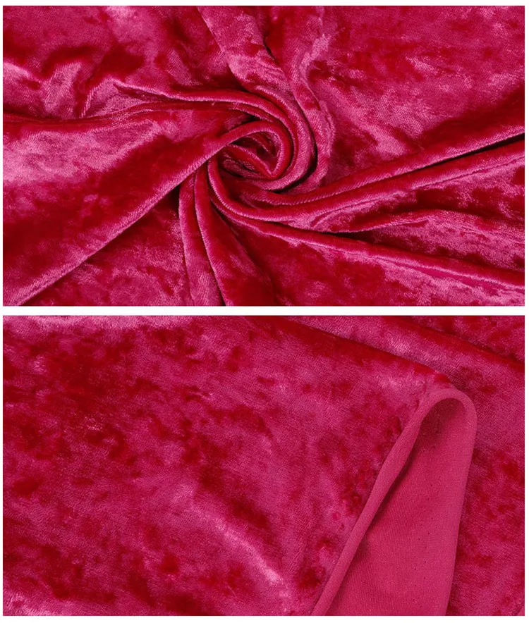 Wide usage high quality warp knitted polyester spandex Ice Velvet Fabric for toy and clothes