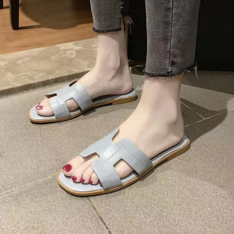 Wholesale Summer sandal for women sexy flat Shoes slippers sandals  blank women slides sandals for women and ladies