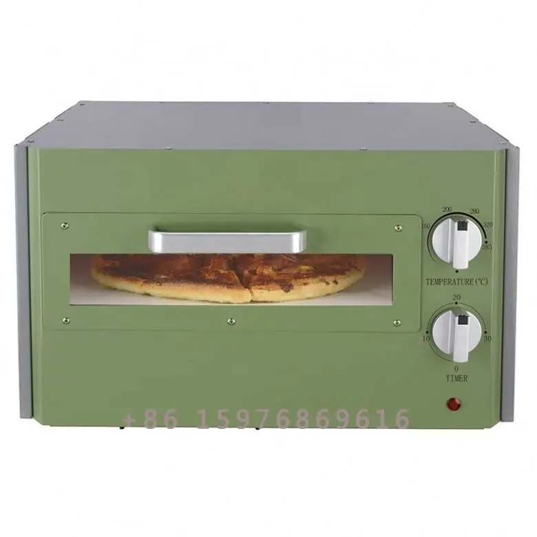 Электрическая машина для приготовления пиццы EPM218A (SG) с высокой температурой макс. 385 градусов C, 12-дюймовый камень для пиццы, двойные нагревательные элементы