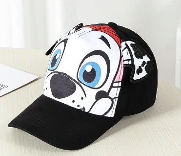 Dog print 5 panel baseball cap Shade Kids baseball cap Quality baseball cap with cute ears