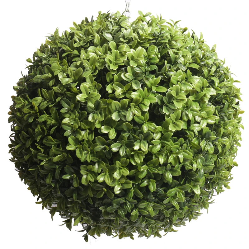 amazon hot selling artificial grass ball for indoor outdoor ceiling hanging decoration boxwood ball topiary grass ball