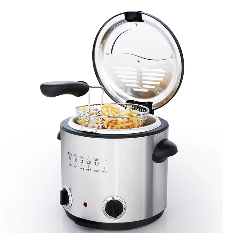 XJ-5K123 1000W 2.5L mini deep fryer electric fryer in oil with 30 minutes timer