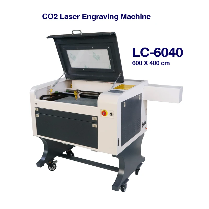 Small Size CO2 Laser Engraving Machine Model LC-6040 50Watts for Acrylic MDF Bamboo Leather Paper Craft Gifts 6040 4030 3050