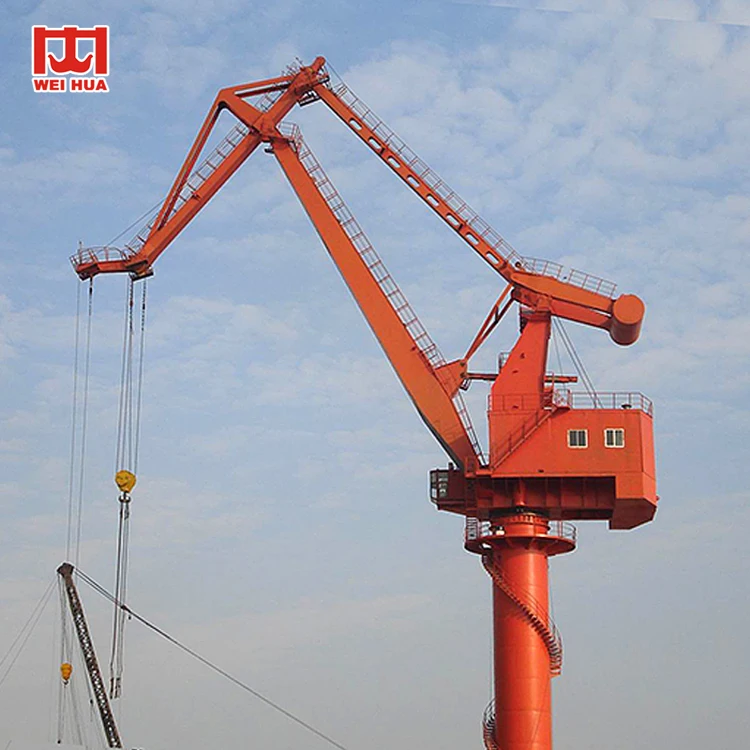 Best Sale China Weihua harbour Marine Dock Crane 50 ton 60 ton 80 ton pedestal portal crane price