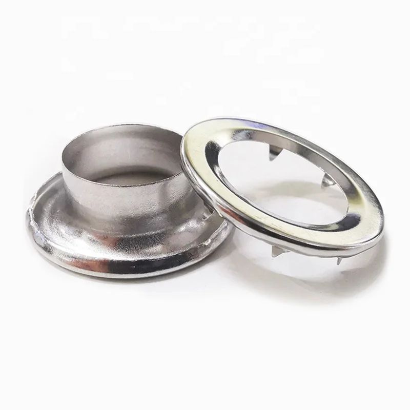Rolled Rim Grommet And Spur Washer For Curtain Canvas Tent Grommet Stainless Steal Spur And Washer