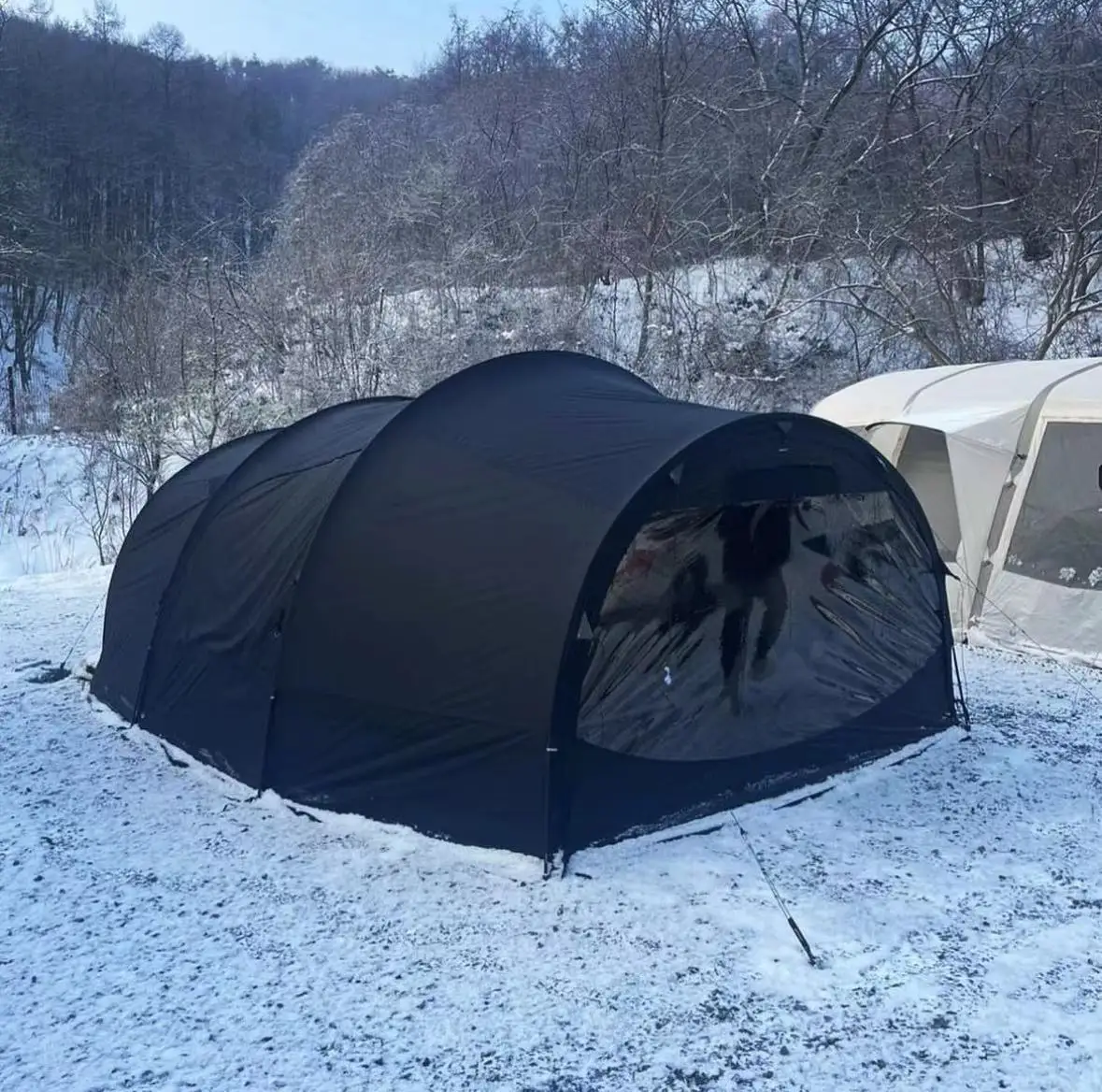 Manufacture 5+ person Tunnel Tent for camping four season suppliers outdoor tent ultralight portable tube tent