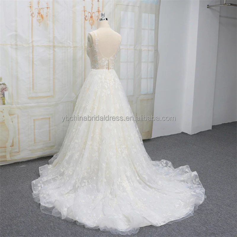 Europe popular luxury wedding dress bridal gown dropped