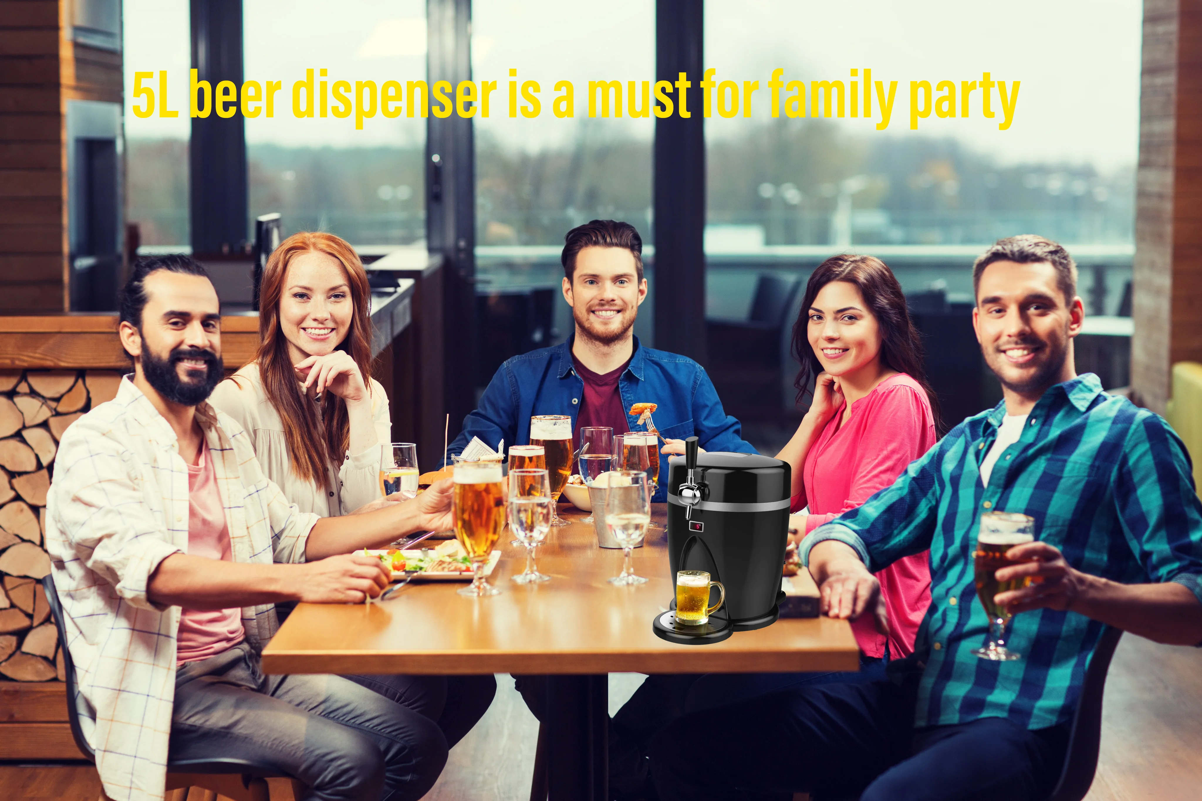 WEILI New Design 5L Profesional Portable Drink Carrierk Beer Dispenser Machine Home