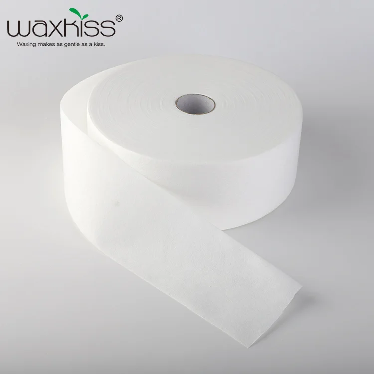 Waxkiss High quality free sample non-woven fabric colored hair removal wax paper/roll disposable wax strips for beauty