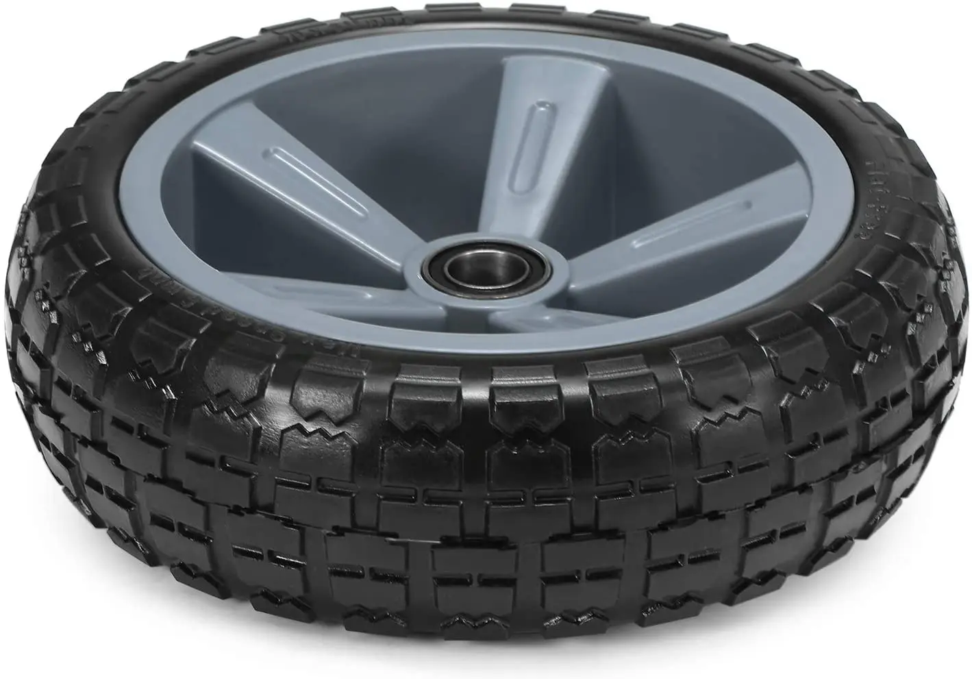 8x3 in Flat Free Tire Wheel Plastic wheel hub 10x3.50-6 kayak trolley wheel