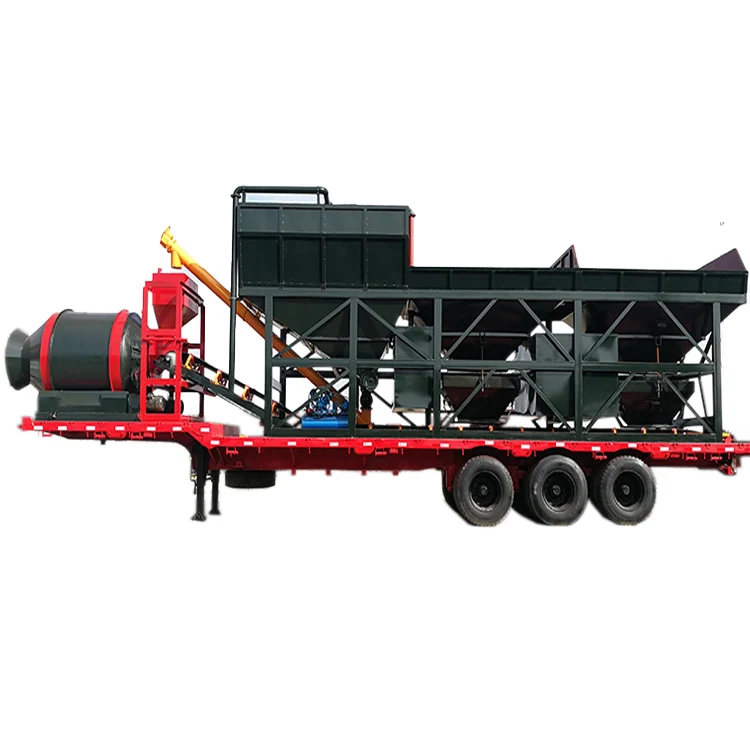 mobile concrete batching plant with drum  yhzm50 mixer concrete plant 50m3 concrete mixing plant