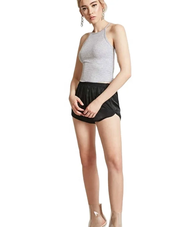 
New Design Casual Wear Cheap Prices Satin Woven Dolphin Shorts 