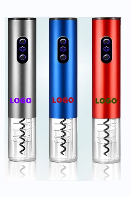 Portable Automatic Stainless Steel Wine Bottle Opener Set Electric Corkscrew