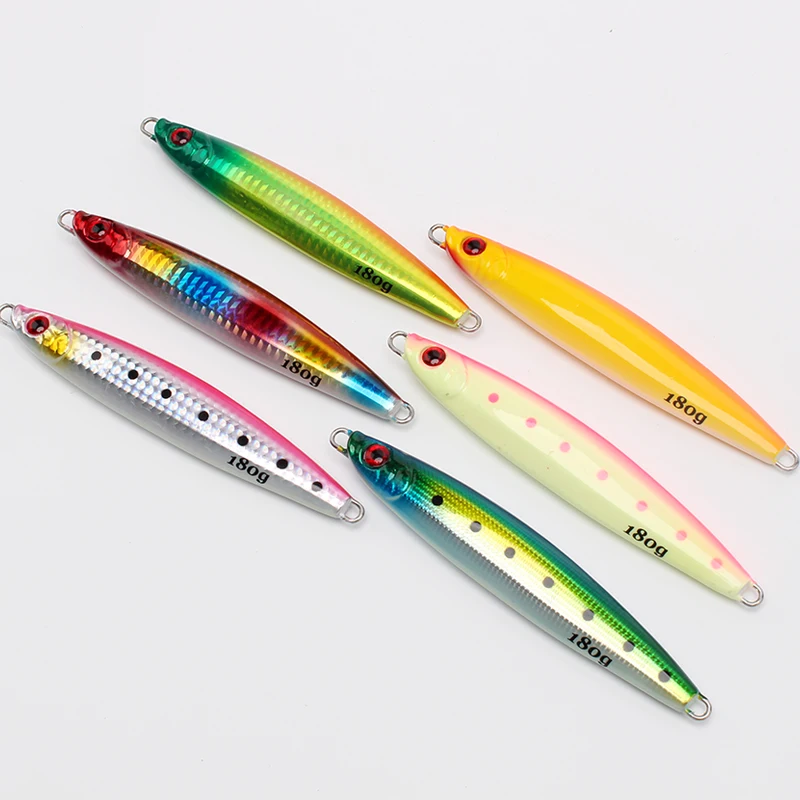 Sexfox Trolling Boat Fishing Slow Jigging Speed Sinking Vertical Metal Heavy Jig Tuna Deep Sea Fishing Lure