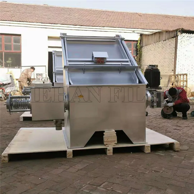 High efficient and energy-efficient Screw type sludge dewatering machine  used on printing and dyeing mill