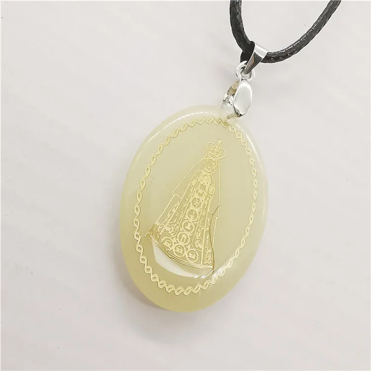 18k Gold Virgin Necklace glow Pendant custom logo necklace pendant Catholic necklace  icon