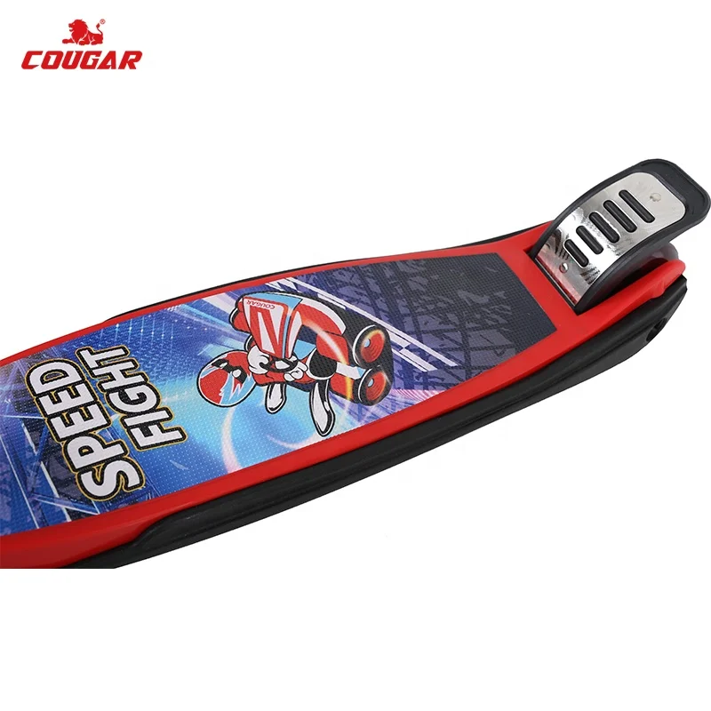 MHBC-011 Cougar Illuminating Wheels Adjust Fold Scooter Balance Training Foot Kick Scooters For Kids Boys Girls