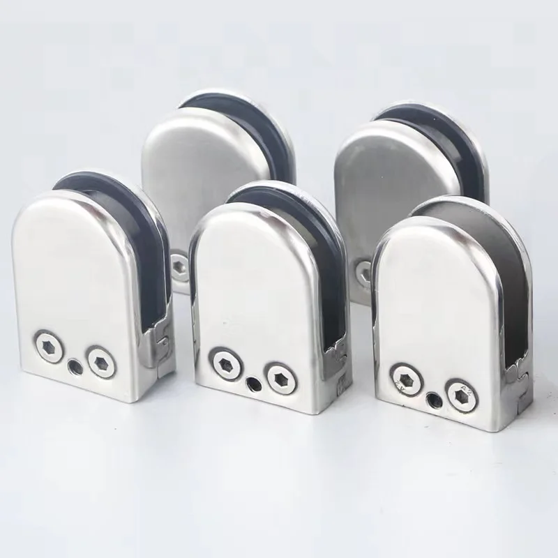 wholesale high quality stainless steel stair handrail balcony glass U-shaped glass clamp