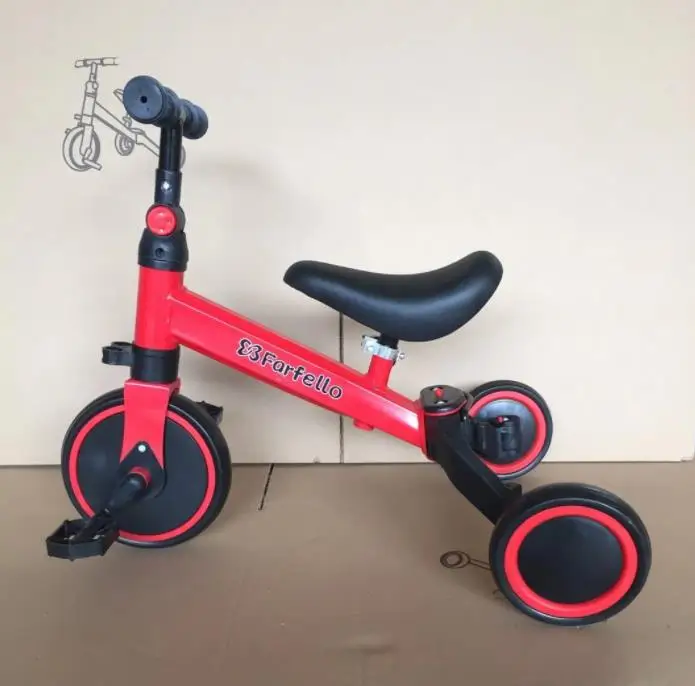 Wholesale Cheap 3 in 1 Kids  Tricycle /Plastic Kids Balance Bike