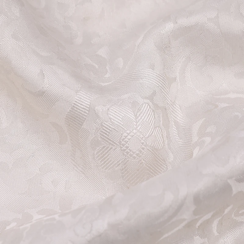 Manufacturer wholesale 100 pure silk modern fashion jacquard satin silk fabric for women dress