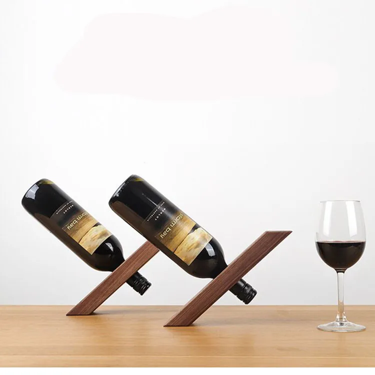 Solid Wood Wine Rack Wooden Fulcrum Rack for Wine Decorate Wine Rack
