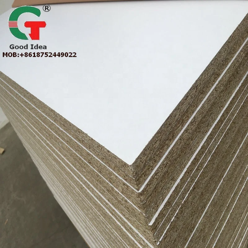 
HMR green color particle board melamine paper laminated chipboard 
