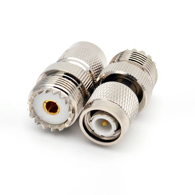 High performance PL259 RF coaxial straight adapter UHF female to TNC male connector