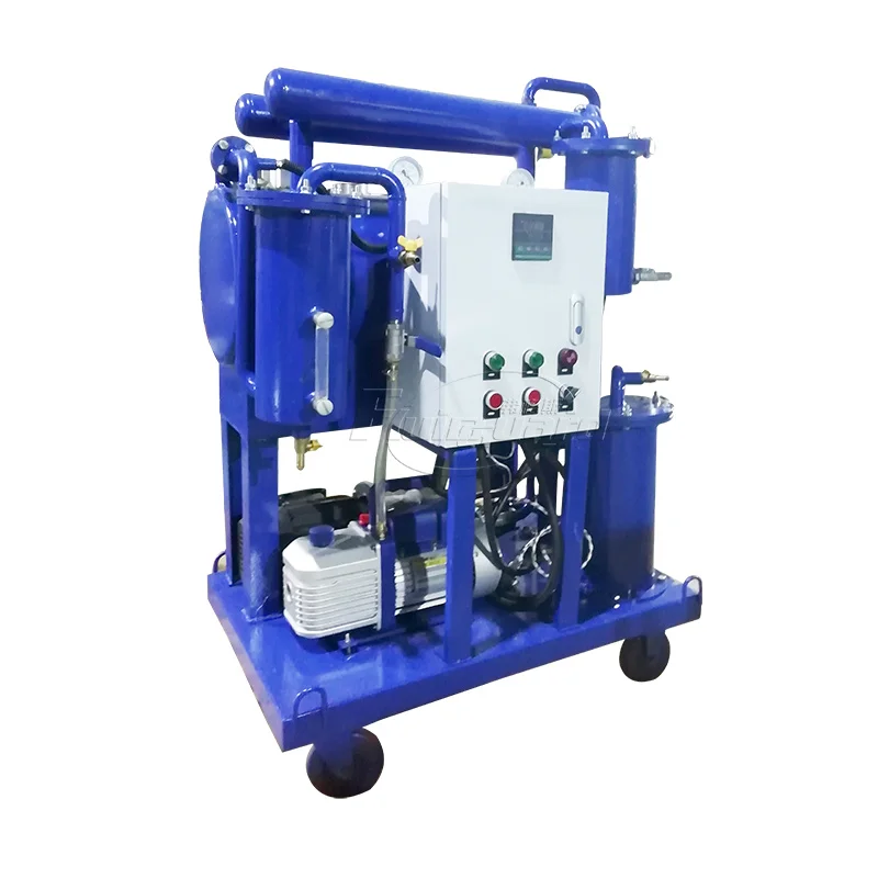 Easy operation factory mobile vacuum steam turbine lube oil purifier