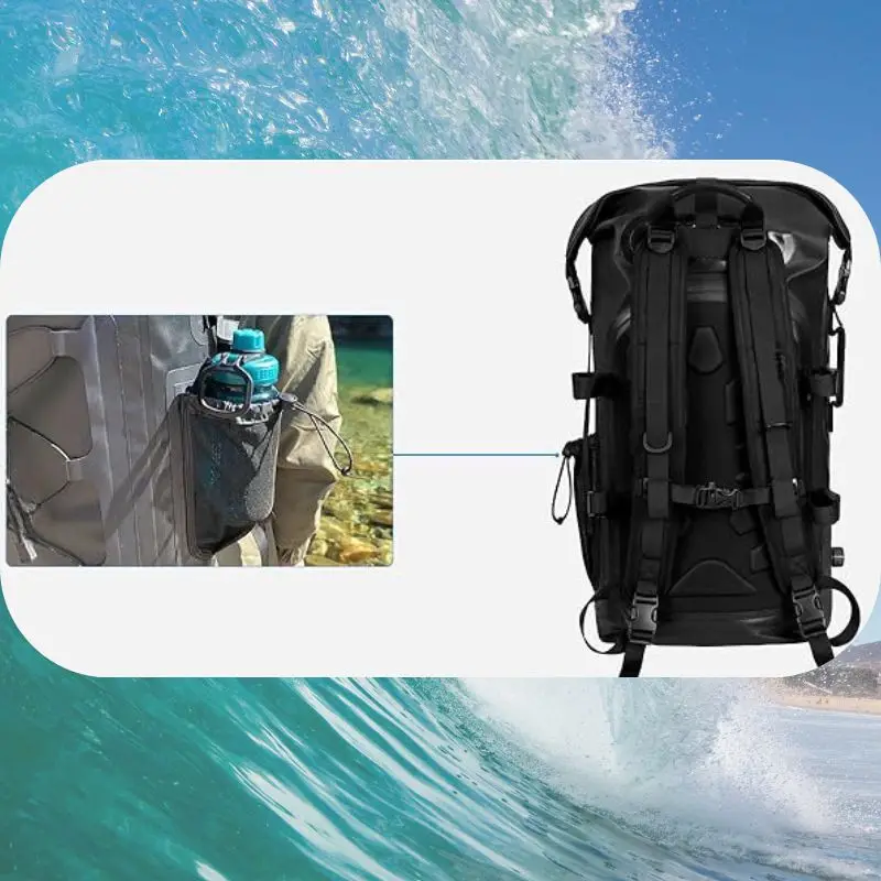 35L Outdoor PVC or TPU Waterproof Hiking Backpack for camping,trekking ,travel,climbing,backpacking trip