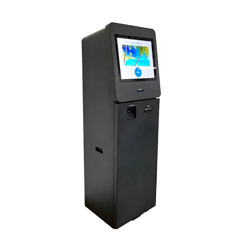 Индивидуальный 32-дюймовый киоск самообслуживания ATM Crypto Machine с сенсорным экраном обмена иностранной валюты и SDK для оплаты