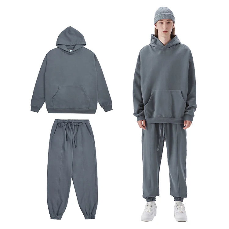 100% Cotton High Quality Heavyweight French Terry Custom Autumn Winter Men Women Sweatsuit