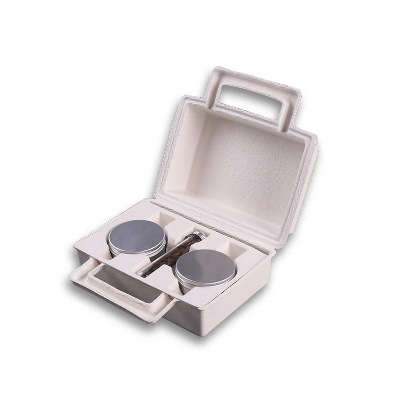 Высококачественная 100% Экологически чистая перерабатываемая биоразлагаемая Защитная индивидуальная формованная целлюлозная упаковка для подноса целлюлозы сахарного тростника