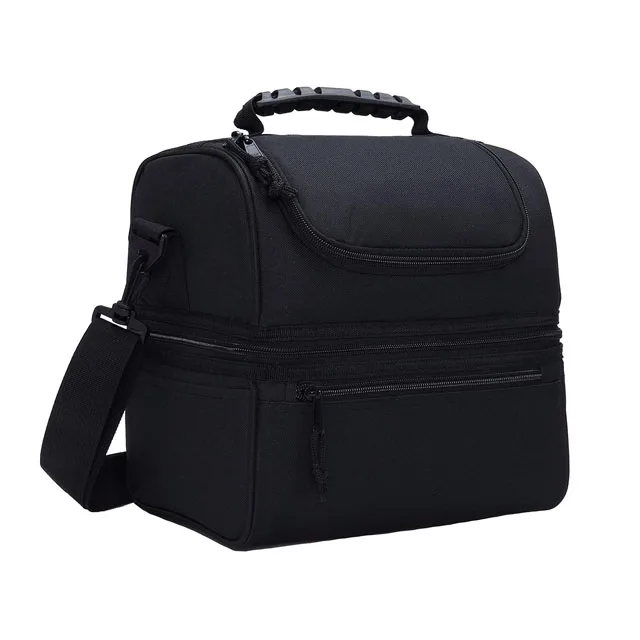 Оптовая продажа, двухслойный Ланч-бокс, изолированный Ланч-бокс для еды, большая сумка-холодильник, сумка для ланча для взрослых