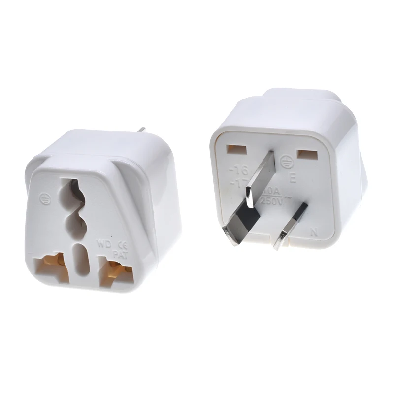 New  AU  plug adapter Type  I  Insulated function socket Universal EU/UK/AU/US to AU 3 pins plug travel conversion plug