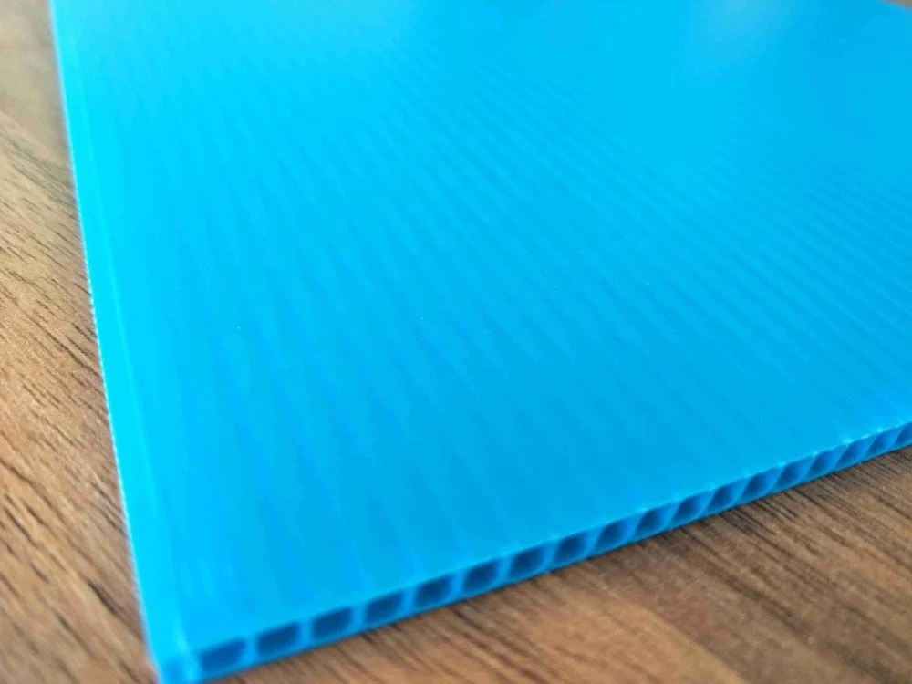 Ultraviolet-proof Clear Plastic Hollow Board Plastic Panel Corrugated PP Sheet