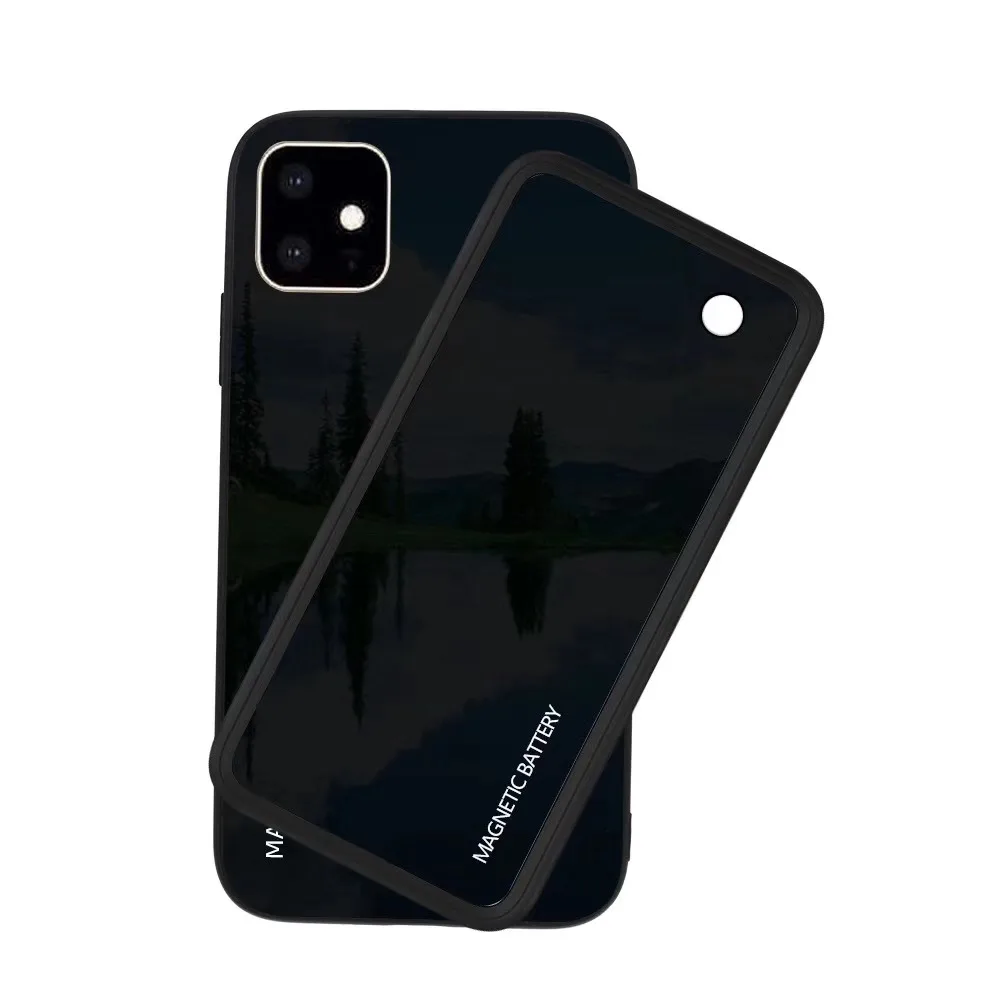 
custom battery case ultra thin smart fashion magnetic portable QI wireless power bank for apple iphone 