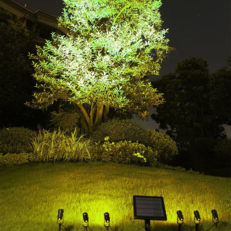 Yunduo waterproof led landscape outdoor garden spotlight solar garden spot light solar spike spotlights