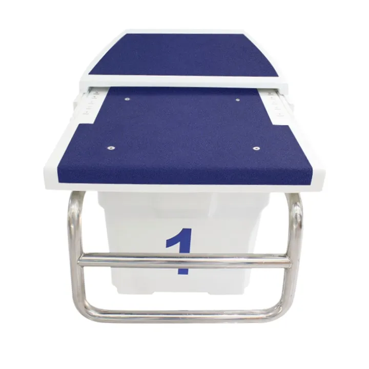Pikes New Design Fiberglass Swimming Pool One Step Diving Board Stainless Steel Starting Block for Competition Pool