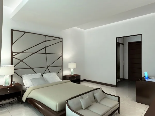 Customized Modern Design Royal Villa Bedroom Furniture Bed Set